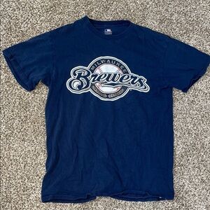 Genuine Merchandise Navy Blue T-Shirt brewers mlb YELICH #22